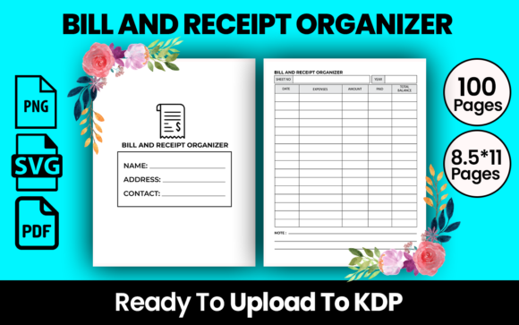 Bill and Receipt Organizer: A Practical KDP Interior for Financial Clarity