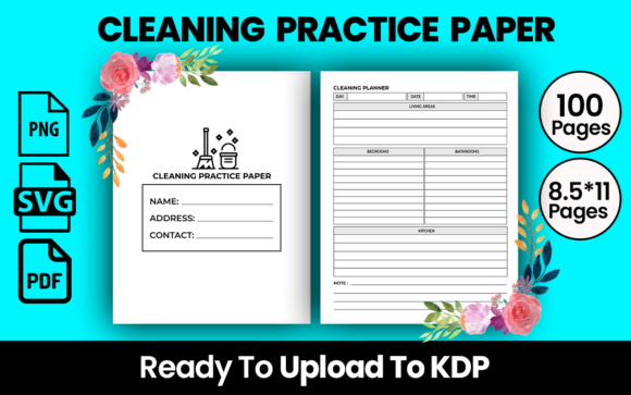 Cleaning Practice Paper: Ready-to-Print KDP Interior