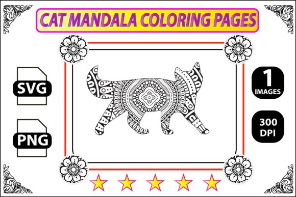 Explore Creativity and Relaxation with Cat Coloring Page for Adults and Kids