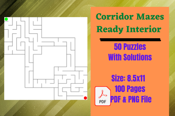 Kids Corridor Mazes Activity: Streamlining Low-Content Publishing with Ready-Made Interiors