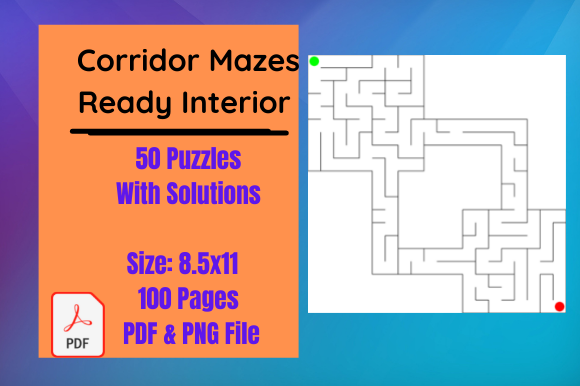Mazes Interior for Kids: Streamlining KDP Publishing with Ready-to-Use Assets