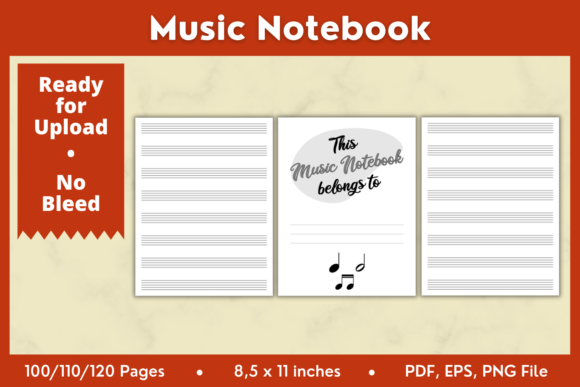 Music Notebook KDP Interior 8,5x11in: A Versatile Tool for Musicians and Music Enthusiasts