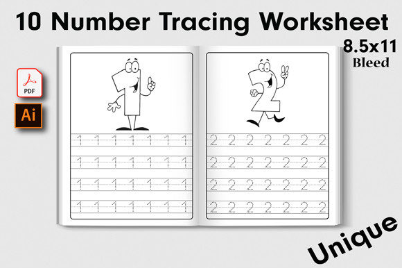 Number Trace: Perfect for Preschool Learning