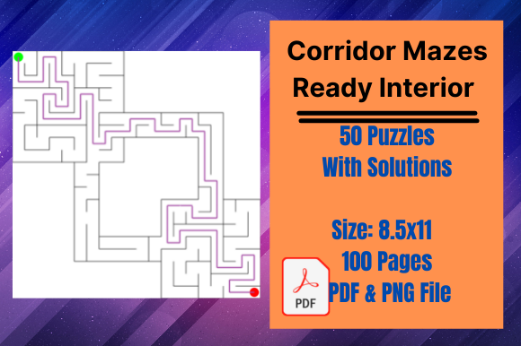 Streamline Your KDP Business with Ready-to-Upload Corridor Mazes for Kids