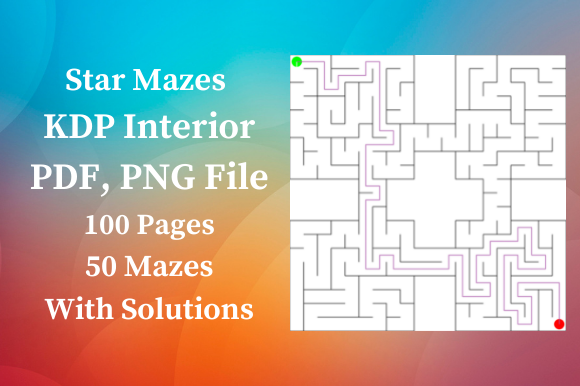 Streamlining KDP Publishing: Leveraging Star Maze Puzzles 8.5x11 for Scalable Digital Products
