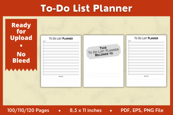 To-Do List Planner KDP Interior 8,5x11in: A Strategic Tool for Achieving Your Goals