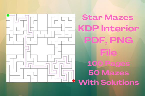 Unlock Creativity and Engagement with 50 Star Maze for KDP Activity