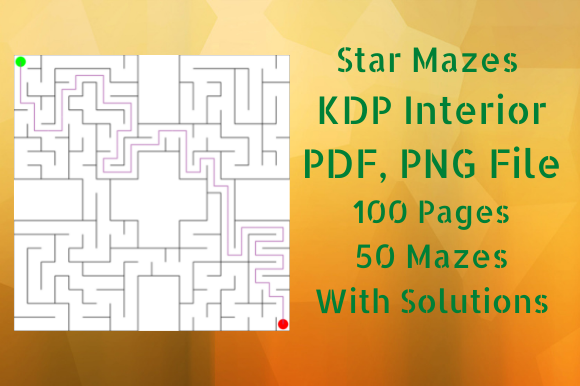 Unlocking Creativity and Fun with Star Mazes for KDP Activity Book
