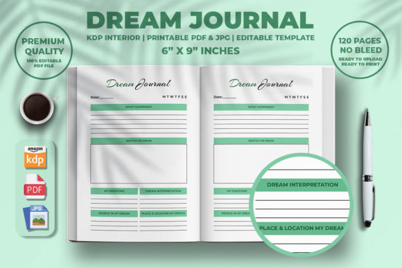 Unlocking Creativity and Productivity with the Dream Journal Planner KDP Interior