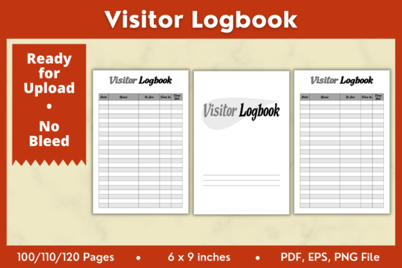 Visitor Logbook KDP Interior 6x9in