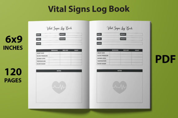 Vital Signs Log Book - KDP Interior: A Practical Tool for Health and Wellness Tracking